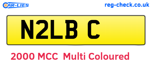 N2LBC are the vehicle registration plates.
