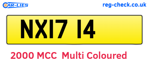 NXI714 are the vehicle registration plates.