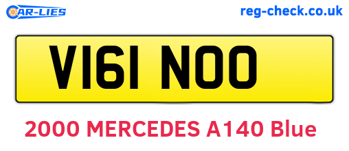 V161NOO are the vehicle registration plates.