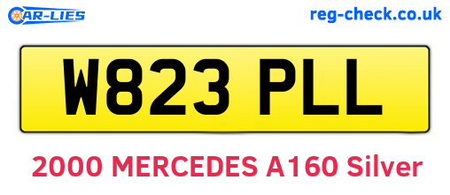 W823PLL are the vehicle registration plates.
