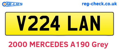 V224LAN are the vehicle registration plates.