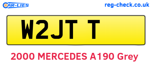 W2JTT are the vehicle registration plates.