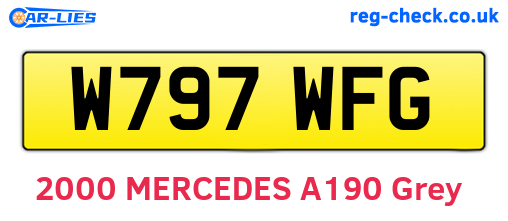 W797WFG are the vehicle registration plates.