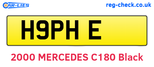 H9PHE are the vehicle registration plates.