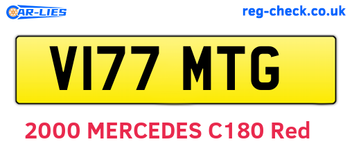 V177MTG are the vehicle registration plates.