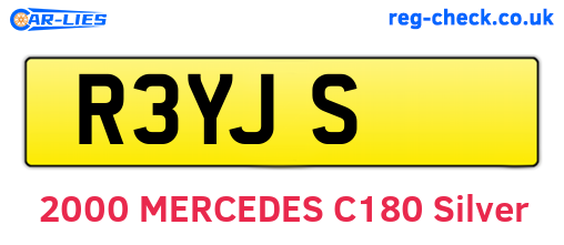 R3YJS are the vehicle registration plates.