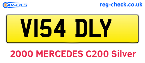 V154DLY are the vehicle registration plates.