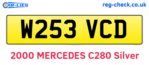 W253VCD are the vehicle registration plates.