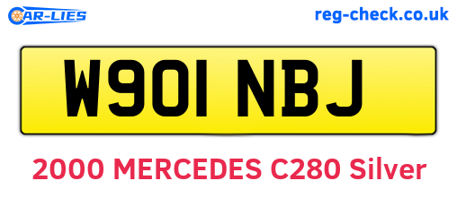 W901NBJ are the vehicle registration plates.