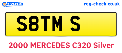 S8TMS are the vehicle registration plates.