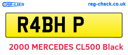R4BHP are the vehicle registration plates.