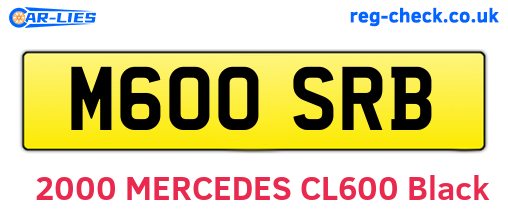 M600SRB are the vehicle registration plates.