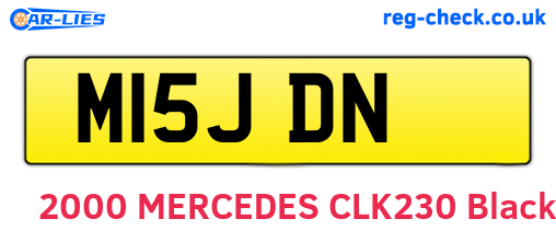 M15JDN are the vehicle registration plates.