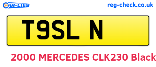 T9SLN are the vehicle registration plates.