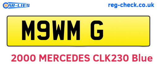 M9WMG are the vehicle registration plates.