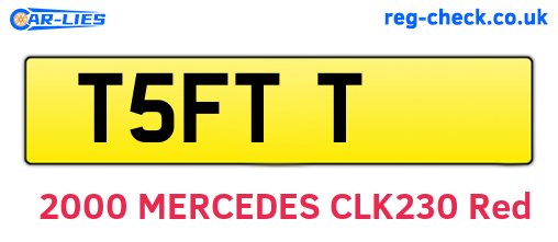 T5FTT are the vehicle registration plates.