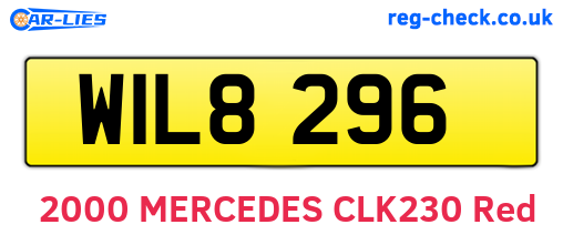 WIL8296 are the vehicle registration plates.