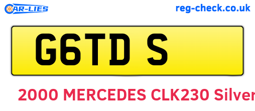G6TDS are the vehicle registration plates.