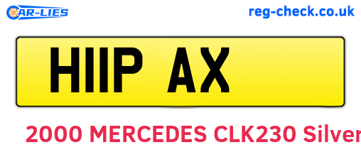 H11PAX are the vehicle registration plates.