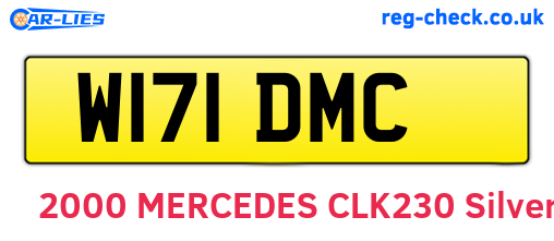 W171DMC are the vehicle registration plates.