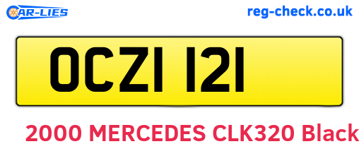 OCZ1121 are the vehicle registration plates.