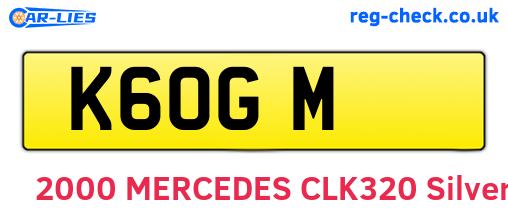 K6OGM are the vehicle registration plates.