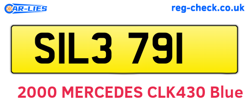 SIL3791 are the vehicle registration plates.