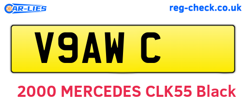 V9AWC are the vehicle registration plates.