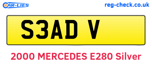 S3ADV are the vehicle registration plates.