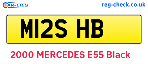 M12SHB are the vehicle registration plates.