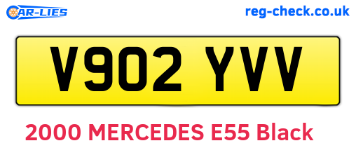 V902YVV are the vehicle registration plates.