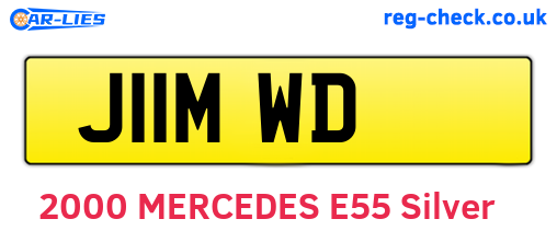 J11MWD are the vehicle registration plates.
