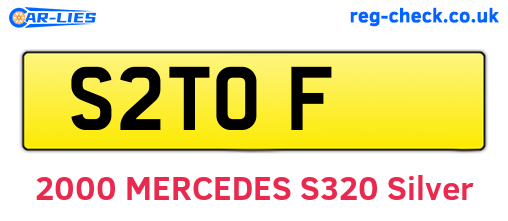 S2TOF are the vehicle registration plates.