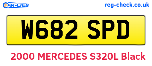 W682SPD are the vehicle registration plates.