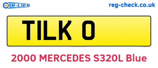 T1LKO are the vehicle registration plates.
