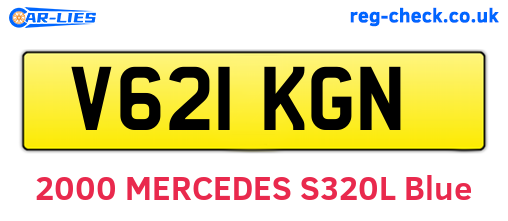 V621KGN are the vehicle registration plates.