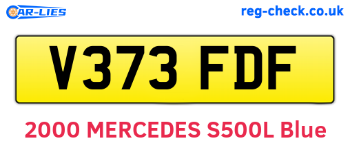 V373FDF are the vehicle registration plates.