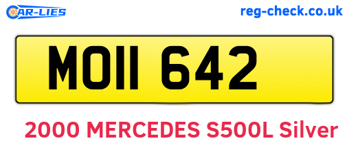 MOI1642 are the vehicle registration plates.