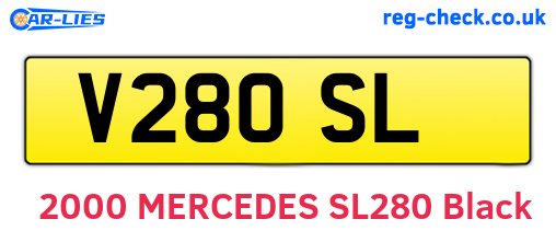 V28OSL are the vehicle registration plates.