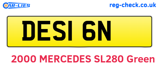 DES16N are the vehicle registration plates.