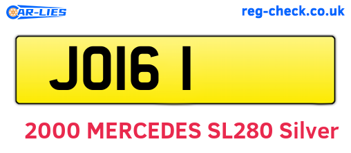 JOI61 are the vehicle registration plates.