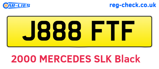 J888FTF are the vehicle registration plates.