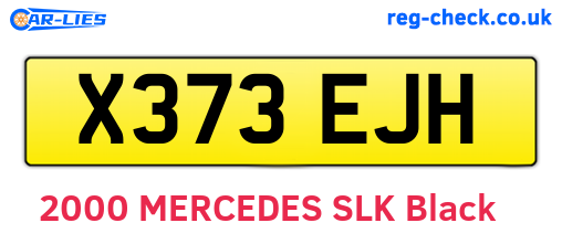 X373EJH are the vehicle registration plates.