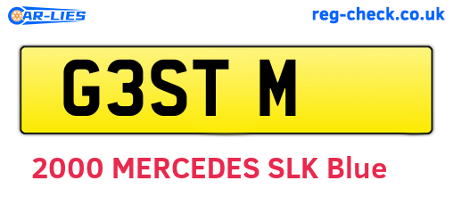 G3STM are the vehicle registration plates.