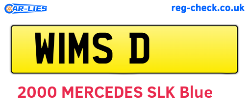 W1MSD are the vehicle registration plates.