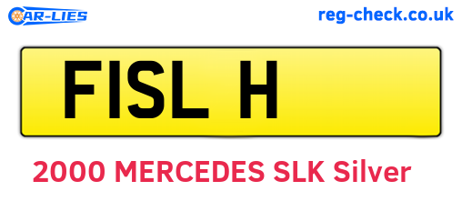 F1SLH are the vehicle registration plates.
