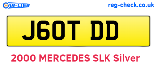 J60TDD are the vehicle registration plates.