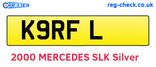 K9RFL are the vehicle registration plates.