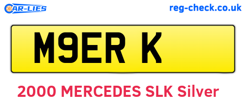 M9ERK are the vehicle registration plates.