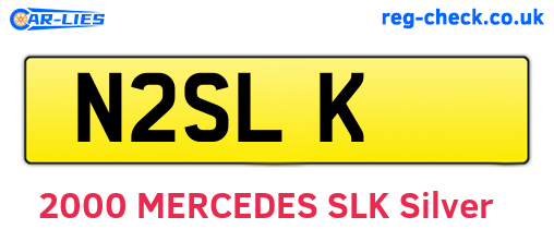 N2SLK are the vehicle registration plates.